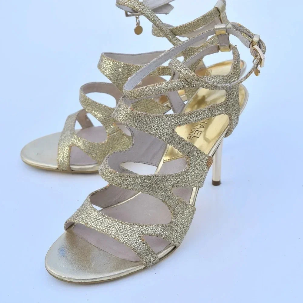 Michael Kors glitter heeled sandals